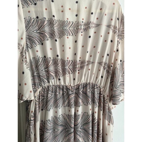 Bloomchic Bandana BohoTassel Trim Elastic Waist Kaftan Dress size 22 - Picture 9 of 9